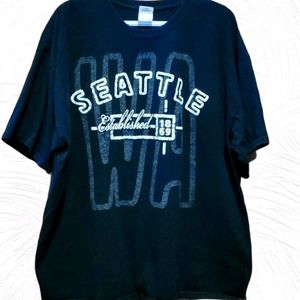 🔥3 for$9🔥Seattle Black 2XL T-shirt